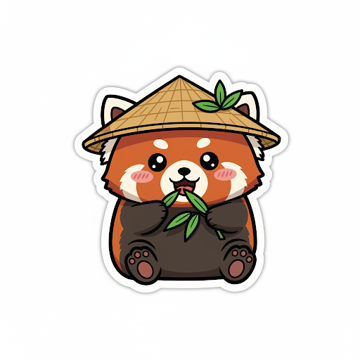 Google Gemini red panda sticker