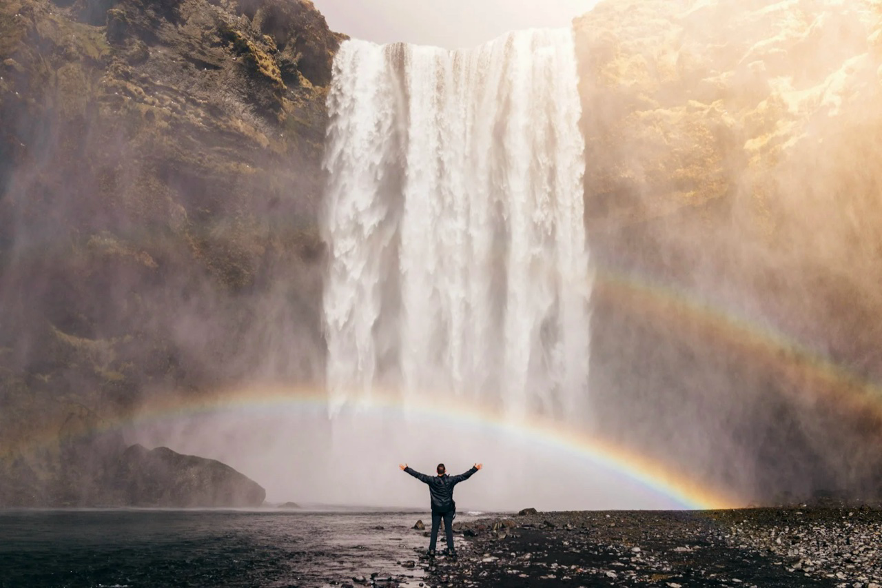 xAI Imagine waterfall still